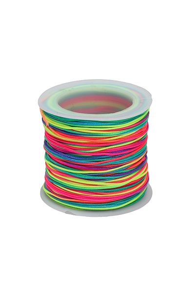 Choice 0.8mm -50m colour 50M/roll 0.8mm Nylon Thread Cord Chinese Knot Cord Bracelet Braided String For DIY