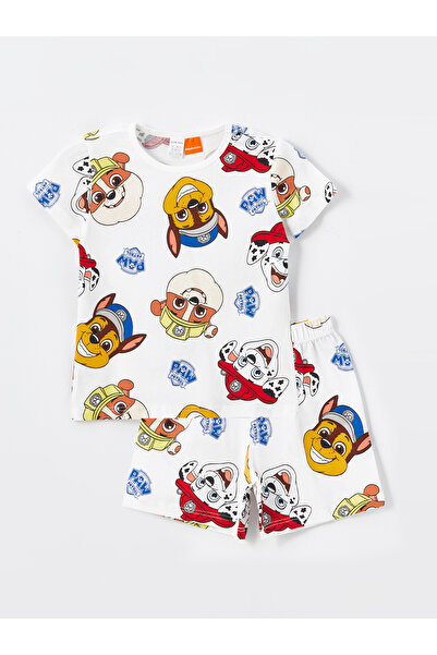 LC Waikiki Komplet piżamowy dla chłopca z krótkim rękawem i okrągłym dekoltem...