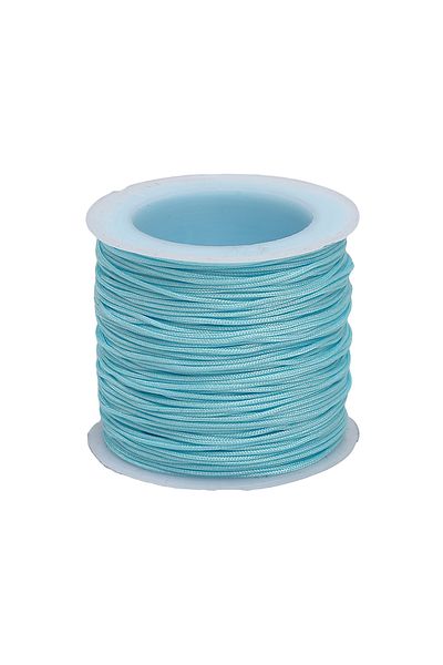 Choice 0.8mm -50m Sky blue 50M/roll 0.8mm Nylon Thread Cord Chinese Knot Cord Bracelet Braided String For D