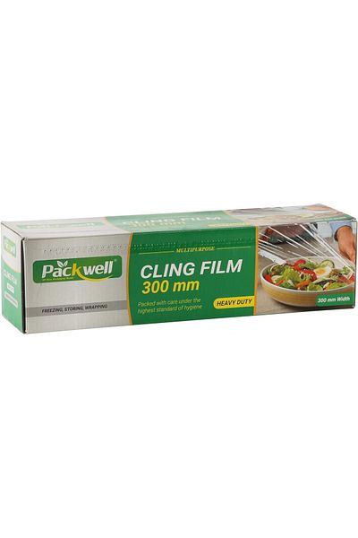 Packwell Cling Film, 30 cm Size, 1 kg Clear food wrap stretch wrap plastic wrap wraping