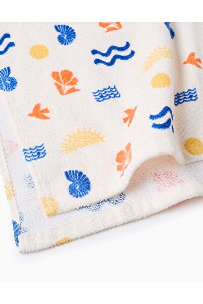 Ziddy Beach Hooded Poncho for Baby, Beige