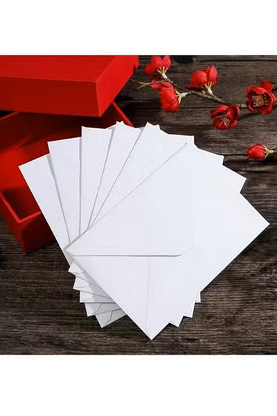 Generic Pack of 25 Pack Envelops for Invitations, White Envelops, Postcard Envelops, Photo Envelops, Used fo