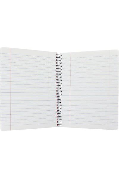 Roco Neon Maroon Single Ruled Notebook A5 - 100 Sheets (Arabic)