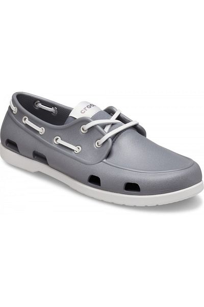 Crocs Men's Classic Boat Shoe 45-46 Eu - M11 Us Gray - Slate Grey/pearl White