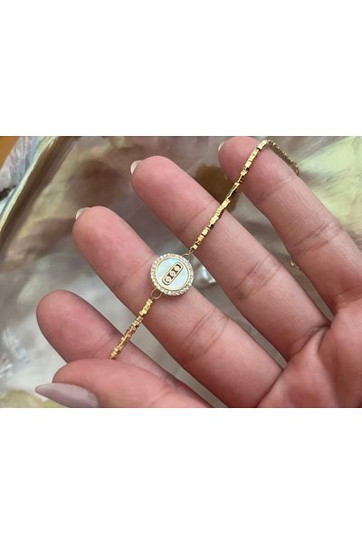 Hoop jewelery Stone Model Bracelet