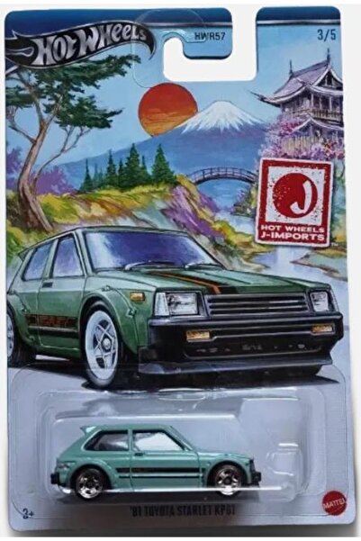 HOT WHEELS J-imports '81 Toyota Starlet KP61 HRT02