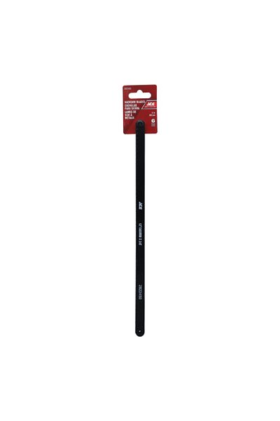 ACE 6-Piece Heat Treated Carbon Steel Hacksaw Blades Black 12inch