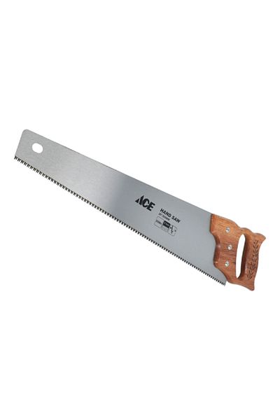 ACE 9-TPI Hardened and Tempered Hardwood Grip Crosscut Saw Silver and Brown 508mm