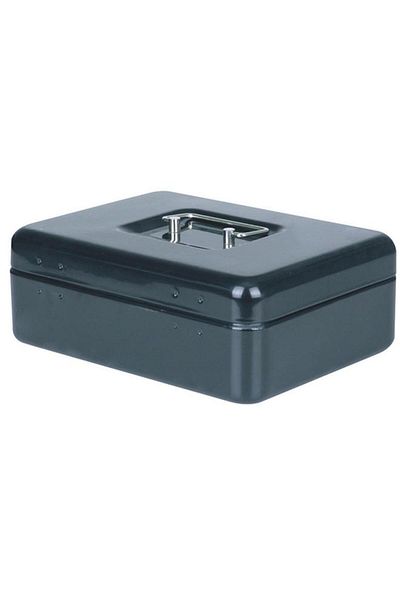 Generic StarTech High Quality Sturdy Flat Key Cash Box Black 1.3kg YFC25