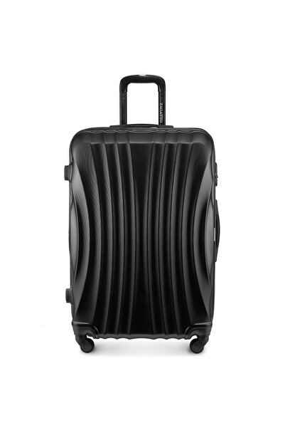 zagatto Troler mare, Negru, 75x48x29cm, Bagaj cala, 90L, Troller, Cifru, 4 roti 360, Valiza ABS, ZG505A