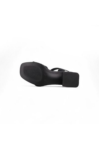 M.P. Women's daily sandals - black, leather
