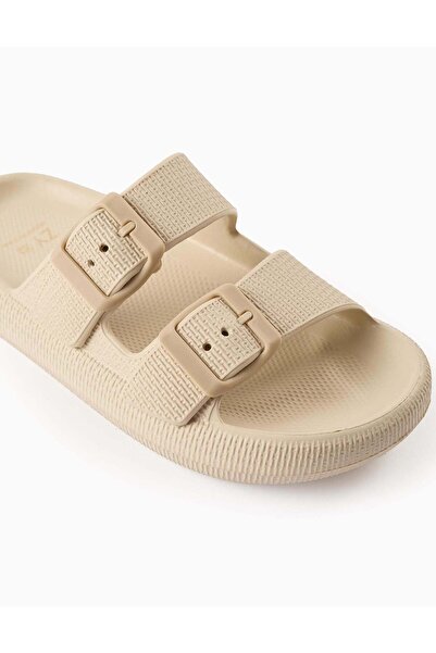 Ziddy Light Rubber Sandals for Children, Beige