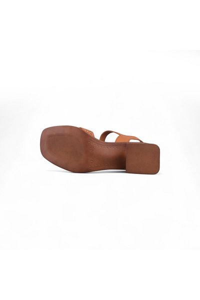 M.P. Women's Casual Sandals - Tan, Leather