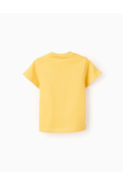 Ziddy Cotton T-shirt for Baby Boys 'Sundream', Yellow