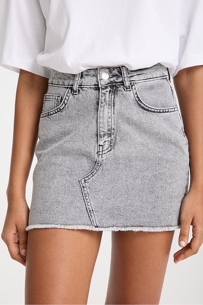 Store 100% Cotton Denim Skirt - High Waist for Comfortable Casual Stylish Combinations