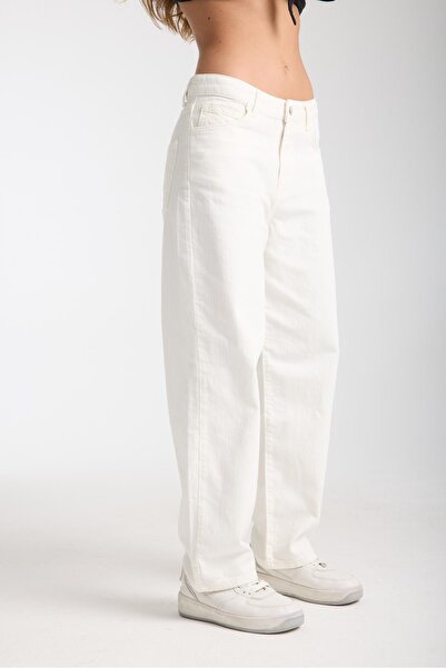 Store %100 Pamuk Yüksek Bel Rahat Ve Nefes Alabilir Kot Pantolon