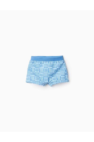 Ziddy Swim Shorts with Pattern for Baby Boys 'Waves', Blue