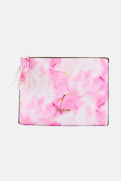 Bebe Women Hardware Logo Day Clutch, Multicolor