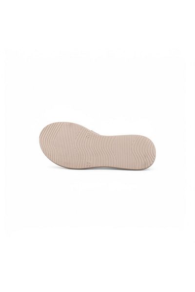 M.P. Women's daily sandals - beige, leather