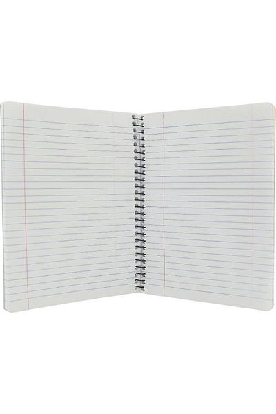 Roco Neon Pink Single Ruled Notebook A5 - 100 Sheets (Arabic)