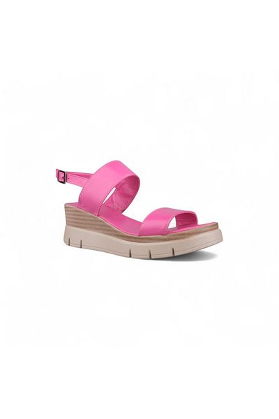 M.P. Women's Casual Sandals - Fuchsia, Leather