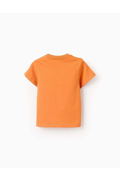 Ziddy Pack of 2 Cotton T-shirts for Baby Boys 'Oh, Crab', Blue/Orange