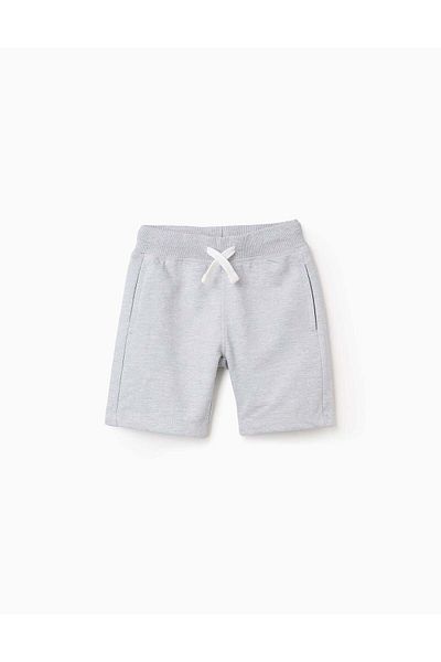 Ziddy Sweat Shorts for Boys, Grey