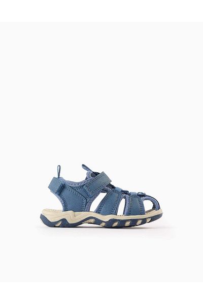Ziddy Sandals with Toe Cap for Baby Boys, Blue