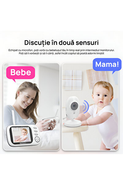 PERFORMTECH Baby Monitor WiFi Performtech™ NightVision HD, Baby Monitor Support, Flexible and Stable, Baby Monitor