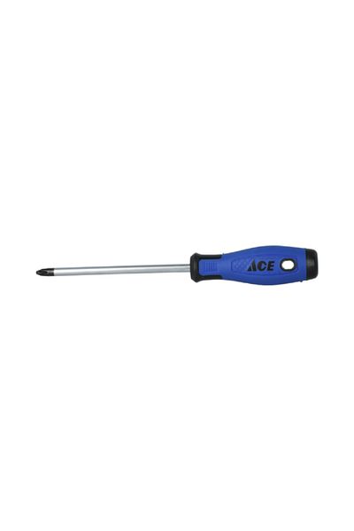 ACE Cushion Grip Screwdriver Blue and Silver