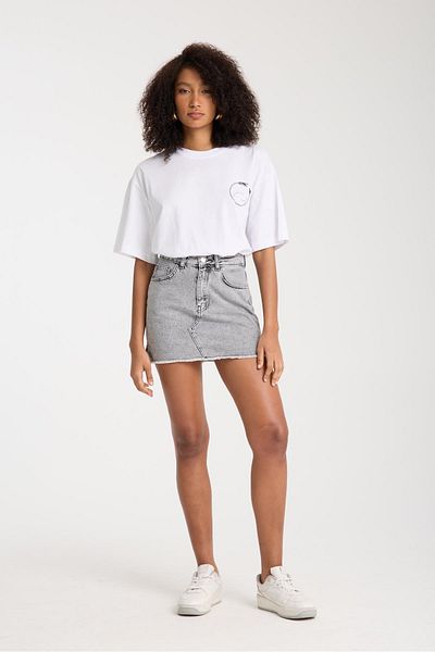 Store 100% Cotton Denim Skirt - High Waist for Comfortable Casual Stylish Combinations