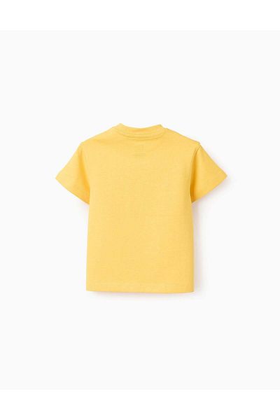Ziddy Cotton T-shirt for Baby Boys 'Summer', Yellow