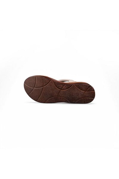 M.P. Women's Casual Sandals - Beige, Textile