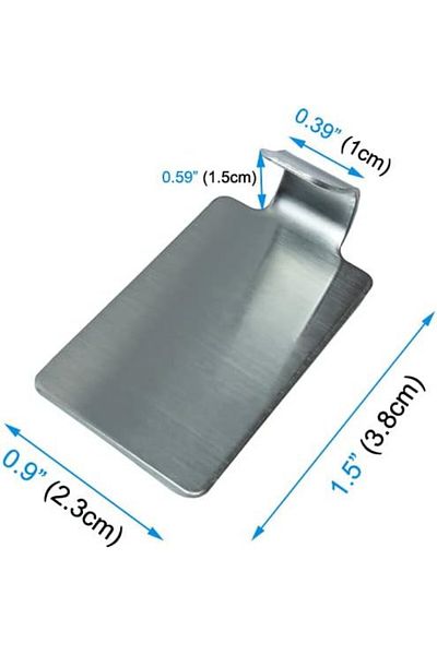 Miewaa Set de 5 cârlige autoadezive MIEWAA, oțel inoxidabil, argintiu, 3,8 x 2,3 cm