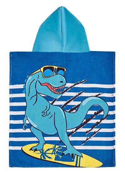 VEVİEN HOME Динозавр Дизайн Дитячий Панчо Пляжний Рушник