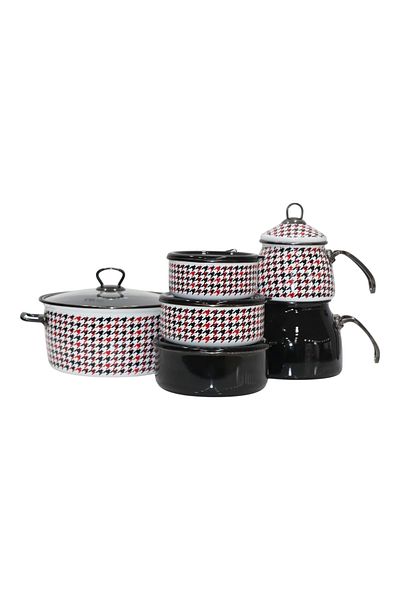 PR HOME Forte Black Dowry Set Teapot - Frying Pot - Storage Container