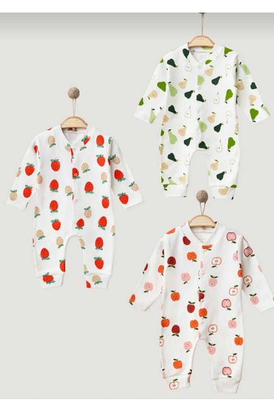 Nayinom Fruit Printed Unisex 3-Piece Jumpsuit Set