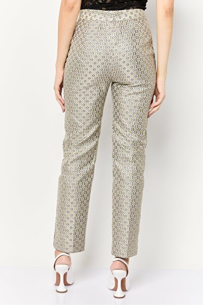 Maje Women Regular Fit Floral Print Straight Pants, Multicolor