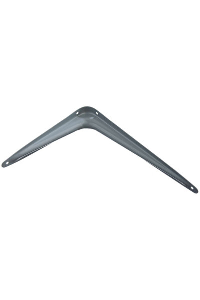 ACE 18-Gauge Wall Mount Decorative Steel Shelf Bracket Grey 8 x 10inch