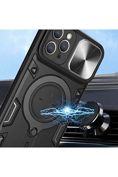 SKYDDAR INNOVATION Θήκη για iPhone 11 Pro, CamGuard Pro, Μαγνητικό Δακτύλιο, Προστασία Κάμερας, Κόκκινο, Σετ Αυτοκόλλητων