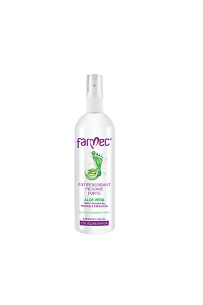 Farmec Antiperspirant for feet with aloe vera, 200 ml, Farmec