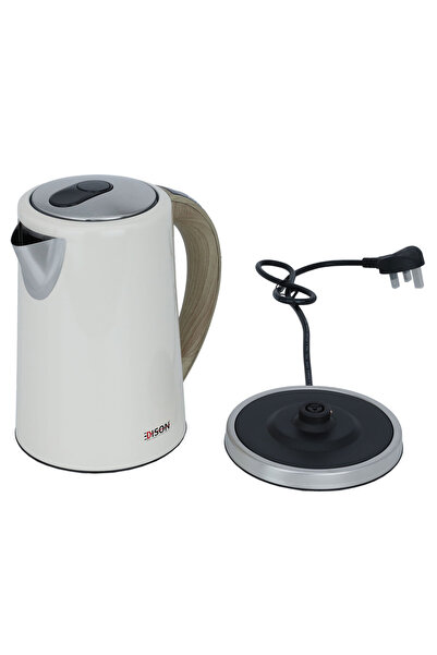 Edison Steel Water Kettle, 2100W, 1.7L - Beige