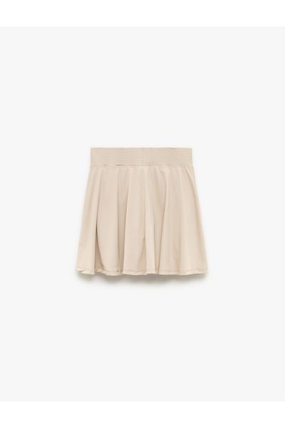 Koton High Waist Comfortable Fit Camisole Mini Sports Shorts Skirt
