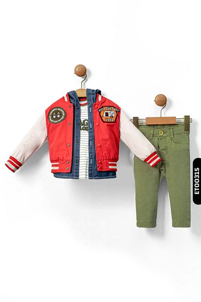 xo kids moda Boy's Bottom Top Set 6-36 Months 1410