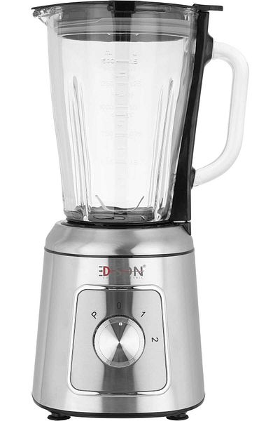 Edison Steel Blender, 600W, 1.5L, Two Speeds, Grinder, BL-730 - Silver
