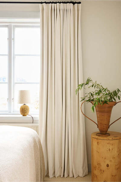 Loom Craft Kum Beji Kadife Perde / 2 Kanat 140x300 cm