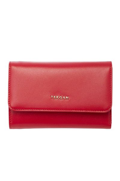 Tergan Red Genuine Leather Women's Wallet - S1Cb00005730-H4B