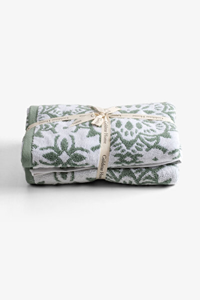 Goldstar Home Silva 2-Piece Face Towel Set 50X80 Green