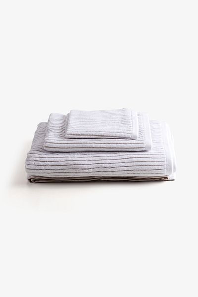 Goldstar Home Lunera 3-Piece Hand Face Bath Towel Set Beige - 30X30 50X80 70X140