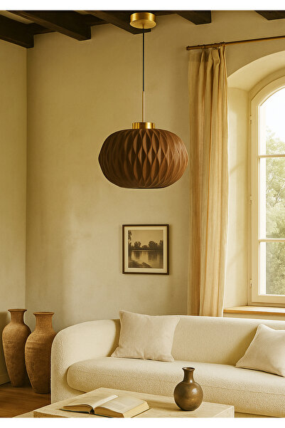 HOMİNG Homing Moderna Kahve Renk Cam Sarkıt 242068